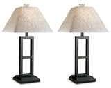 Deidra Black Table Lamp (Set Of 2)
