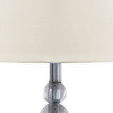 Joaquin Clear/Silver Finish Table Lamp (Set Of 2)