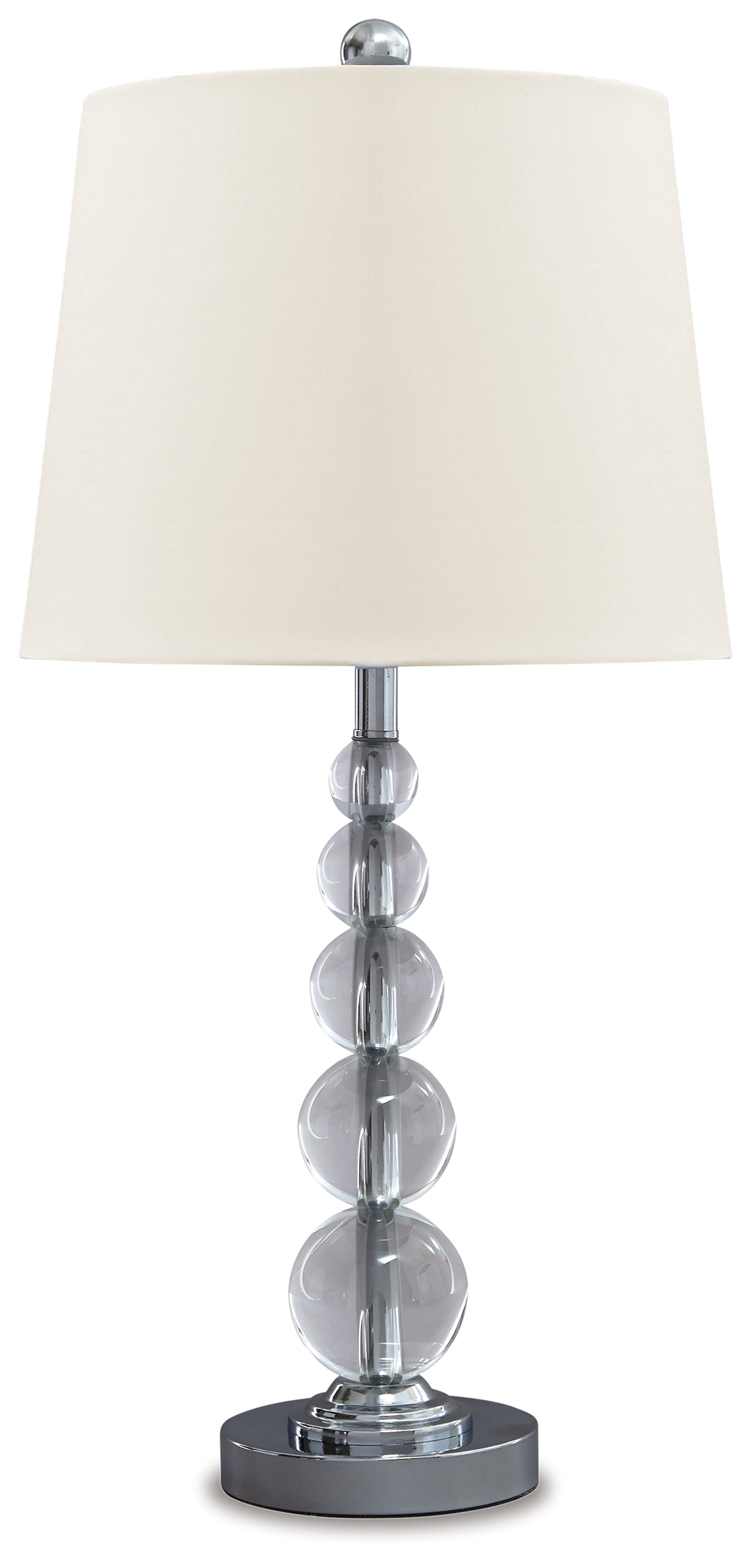 Joaquin Clear/Silver Finish Table Lamp (Set Of 2)