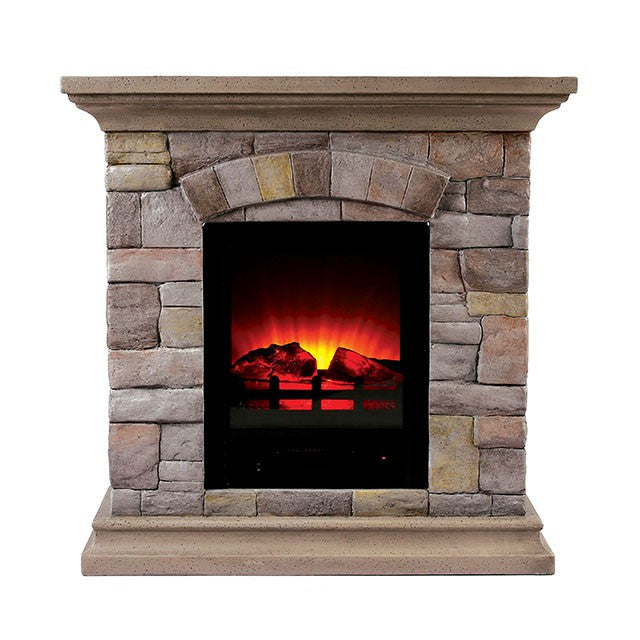 Juna Faux Stone Fireplace