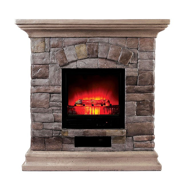 Juna Faux Stone Fireplace