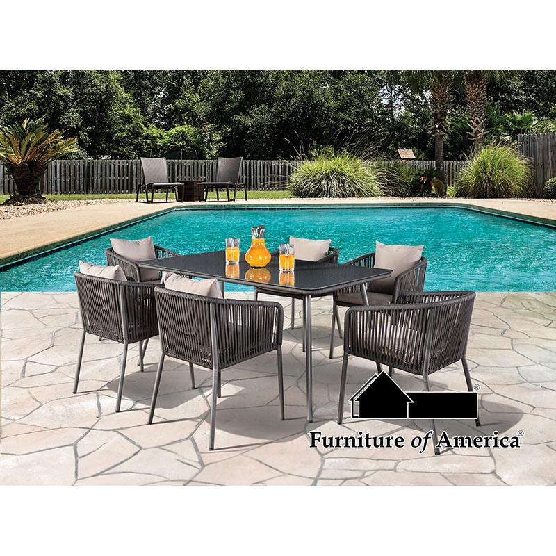 Tushari Dark Gray/Light Gray Patio Set