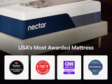 Nectar Luxe Memory Foam 5.1 White Twin Mattress