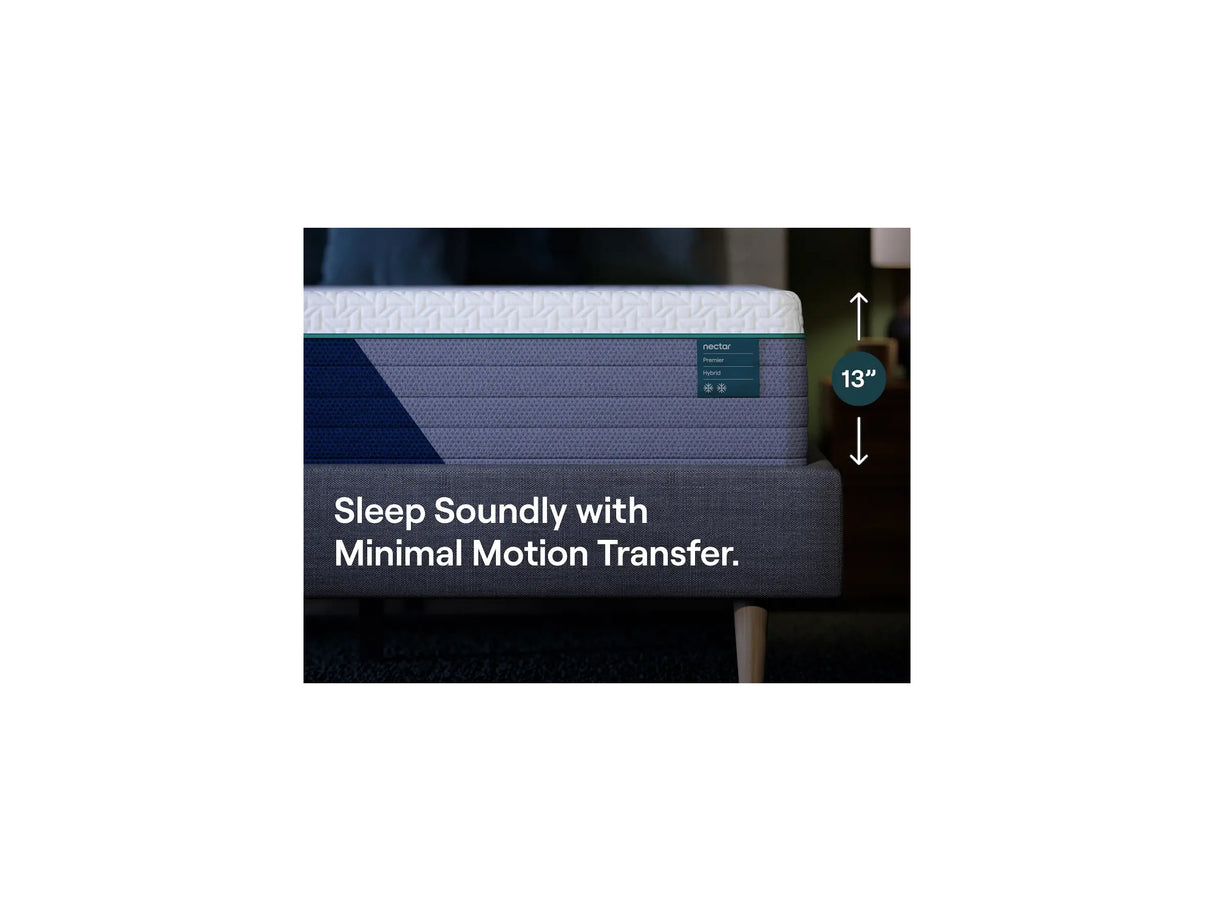 Nectar Premier Hybrid 5.1 White Queen Mattress