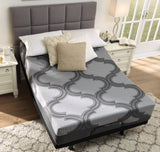 12 Gray Inch Ashley Hybrid Queen Adjustable Base And Mattress