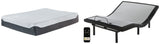 12 Black Inch Chime Elite Queen Adjustable Base With Mattress