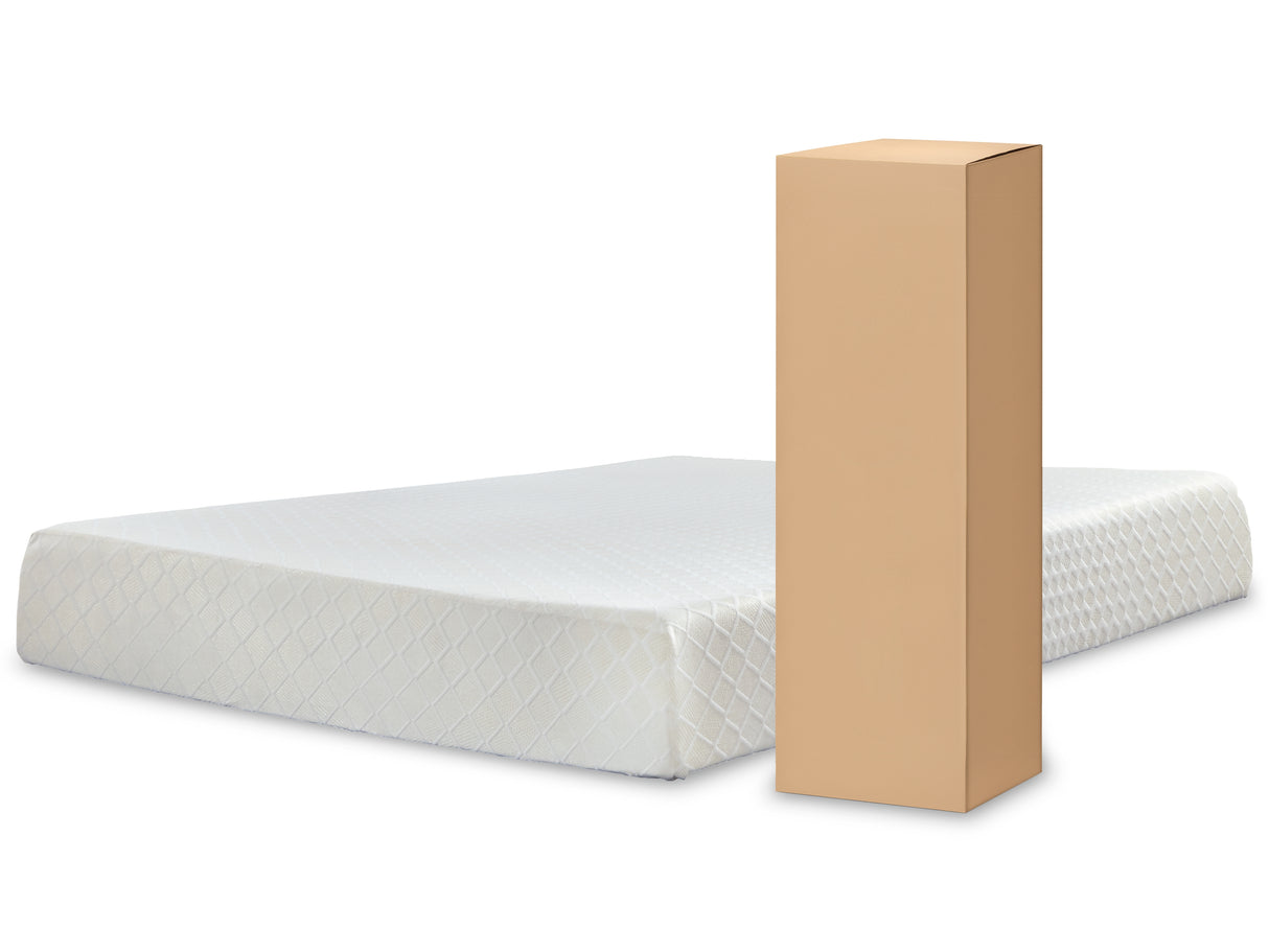 10 White Inch Chime Memory Foam Full Mattress In A Box