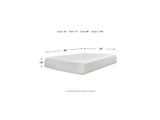 10 Inch Chime Memory Foam White King Mattress And Foundation