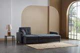 Mocca Sectional (Dupont Anthracite) 3 Pieces