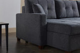 Mocca Sectional (Dupont Anthracite) 3 Pieces