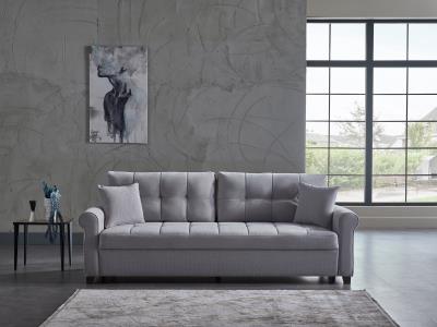 Mocca P Arm Loveseat (Koopsi Gray)