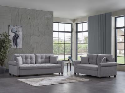 Mocca P Arm Sofa (Koopsi Gray)