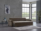 Mocca P Arm Loveseat (Koopsi Brown)