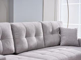 Mocca Sectional (Dupont Gray) 3 Pieces