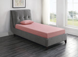 Leo 7" Pink Full Gel-Infused Memory Foam Mattress And Pillow Set