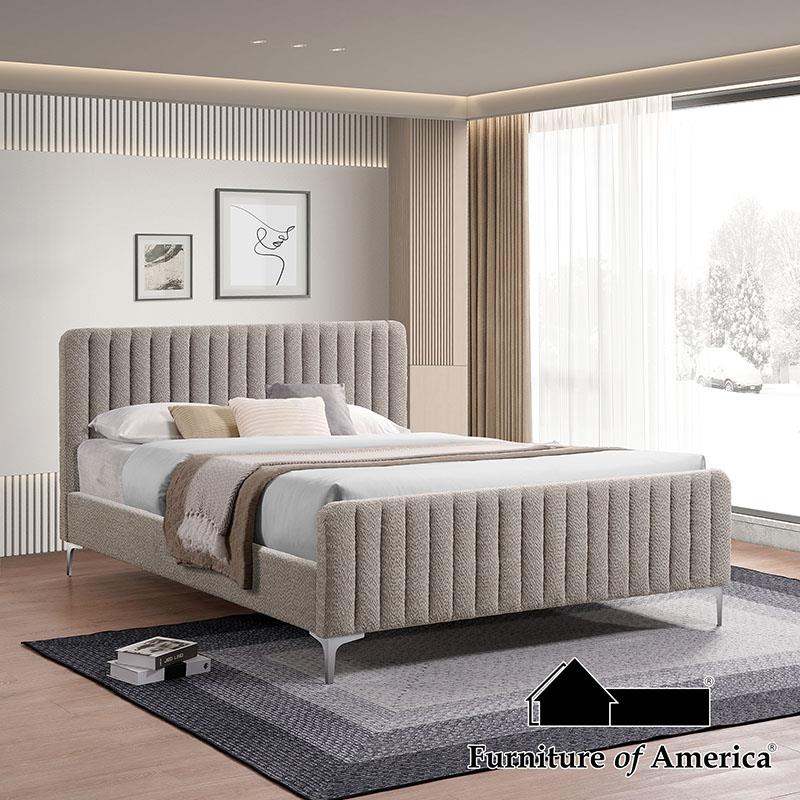 NX7006BR-Q-BED Brown Bed