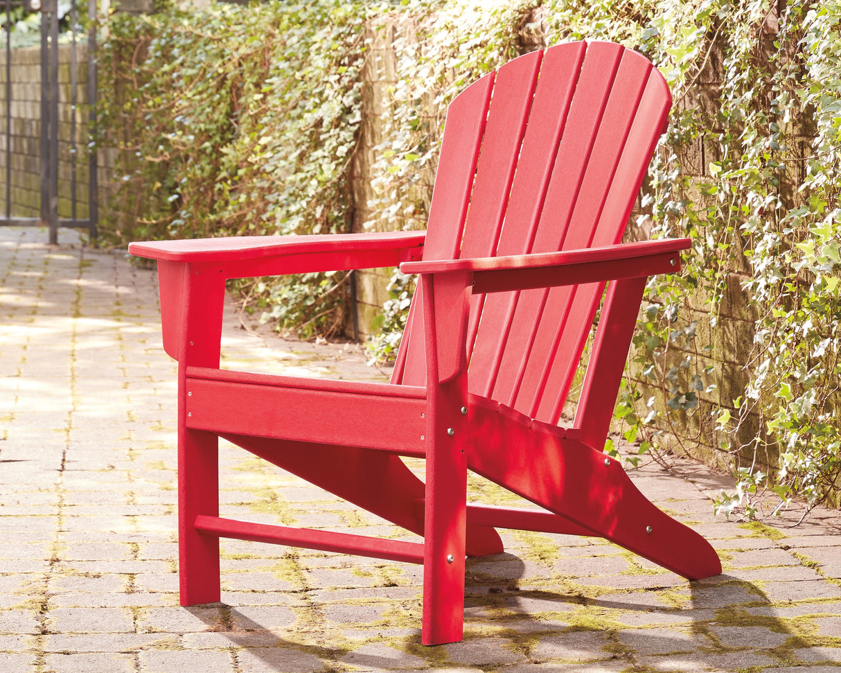 Sundown Red Treasure Adirondack Chair