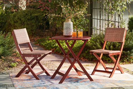 Safari Brown Peak Outdoor Table And Chairs (Set Of 3)