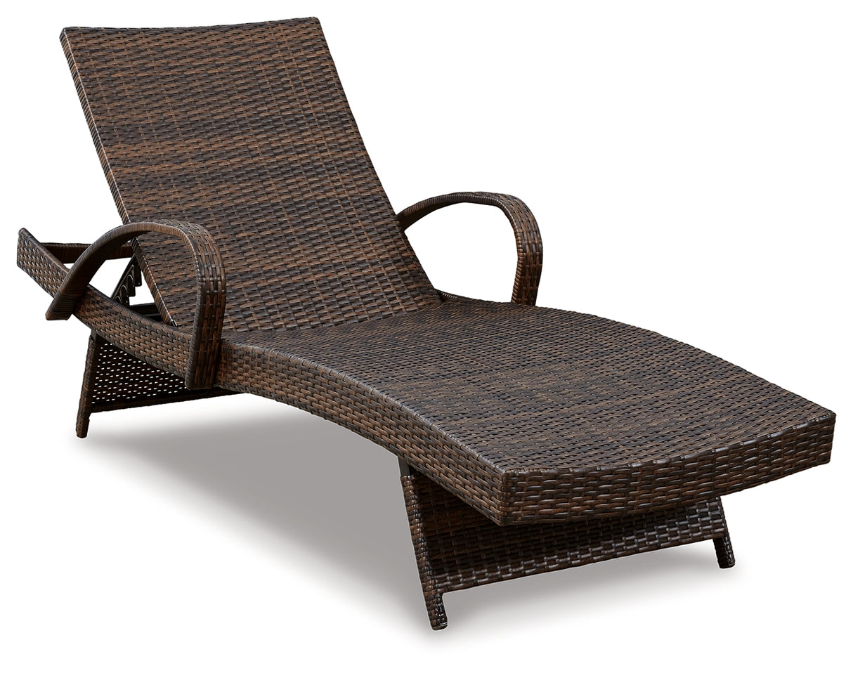 Kantana Brown Chaise Lounge (Set Of 2)