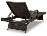 Kantana Brown Chaise Lounge (Set Of 2)