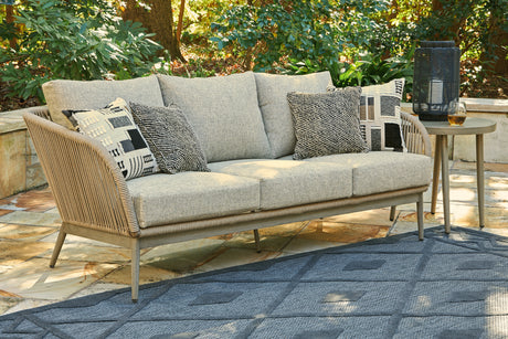 Swiss Beige Valley Outdoor Sofa With Cushion