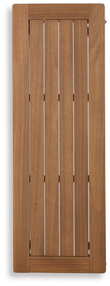 Janiyah Light Brown Outdoor Dining Bench