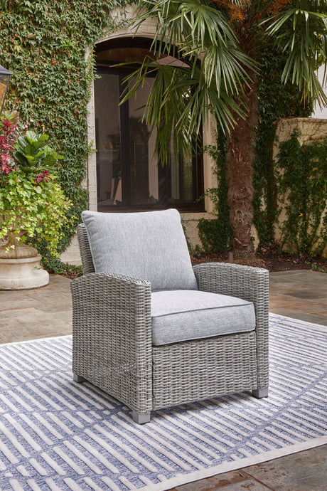 Naples Light Gray Beach Lounge Chair With Cushion