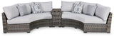Harbor Gray Court 3-Piece Outdoor Sectional