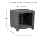 Elite Gray Park Outdoor End Table
