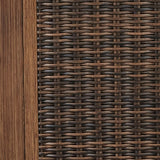 Paradise Medium Brown Trail Bar Table With Fire Pit