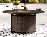 Paradise Medium Brown Trail Fire Pit Table