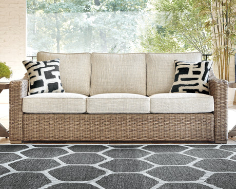 Beachcroft Beige Sofa With Cushion