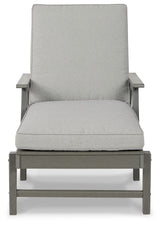 Visola Gray Chaise Lounge With Cushion