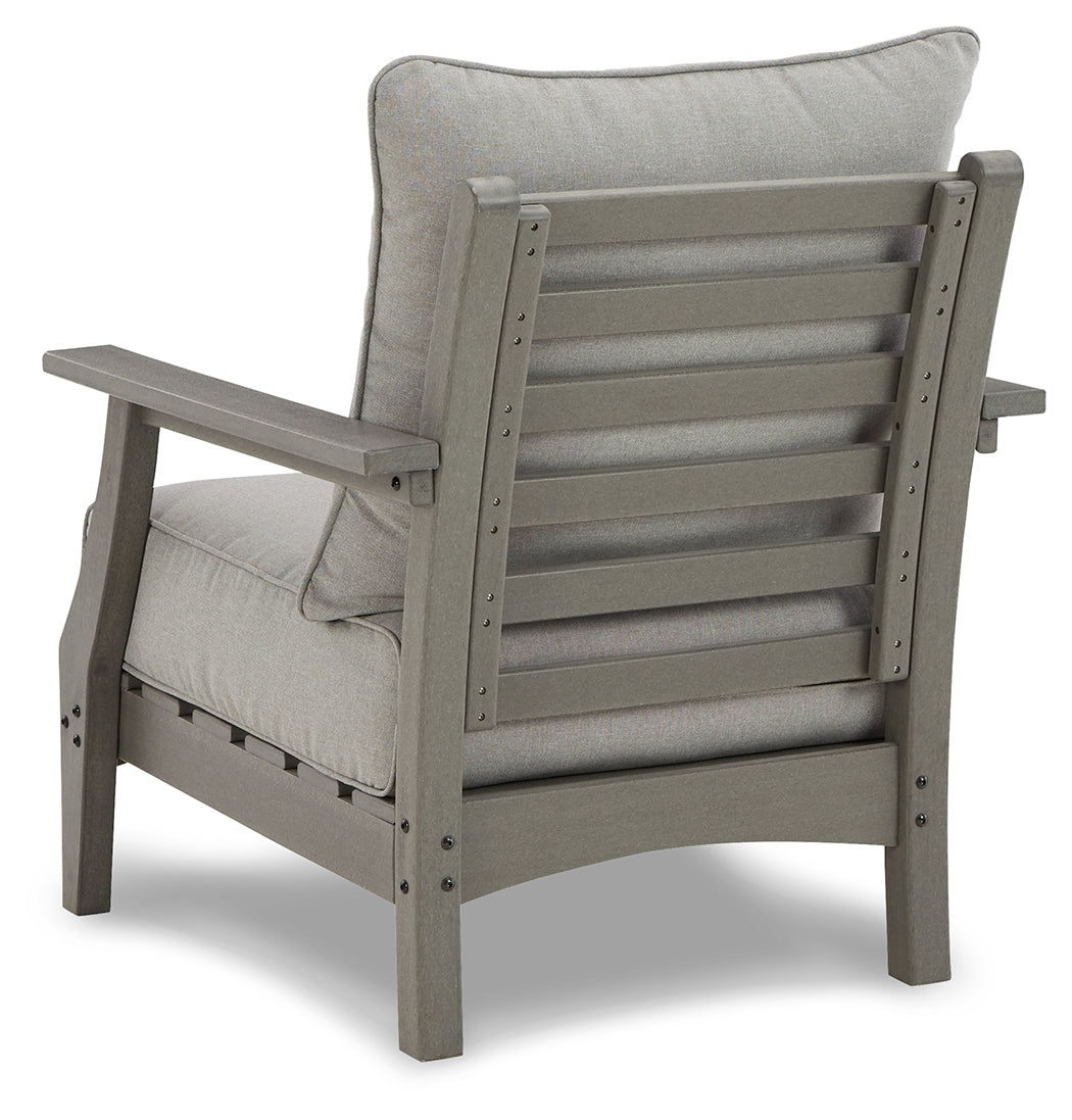 Visola Gray Lounge Chair With Cushion (Set Of 2)