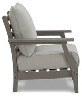Visola Gray Lounge Chair With Cushion (Set Of 2)