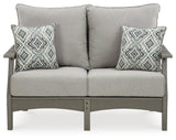 Visola Gray Outdoor Loveseat With Cushion