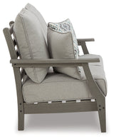 Visola Gray Outdoor Loveseat With Cushion