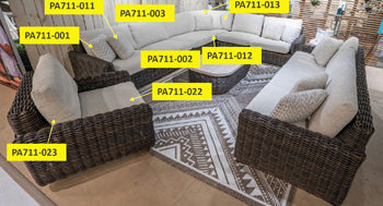 Kimora Beige Corner Back Cushion