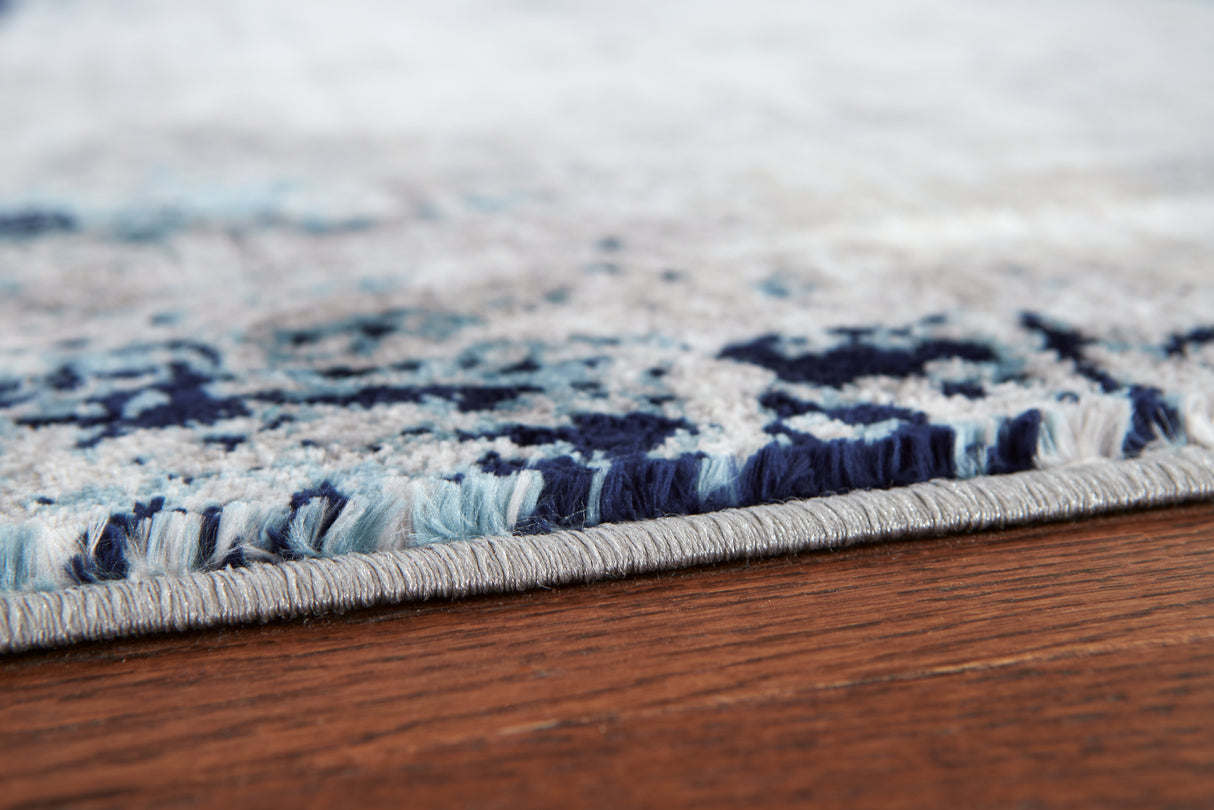 Leonelle Cream/Blue/Gray 5'3" X 7'3" Rug