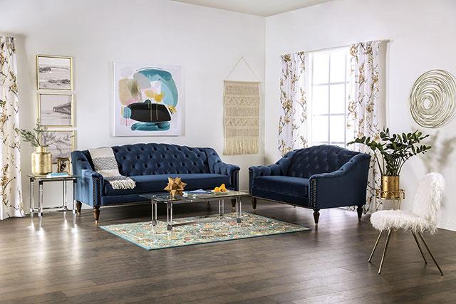 Martinique Blue Sofa Set