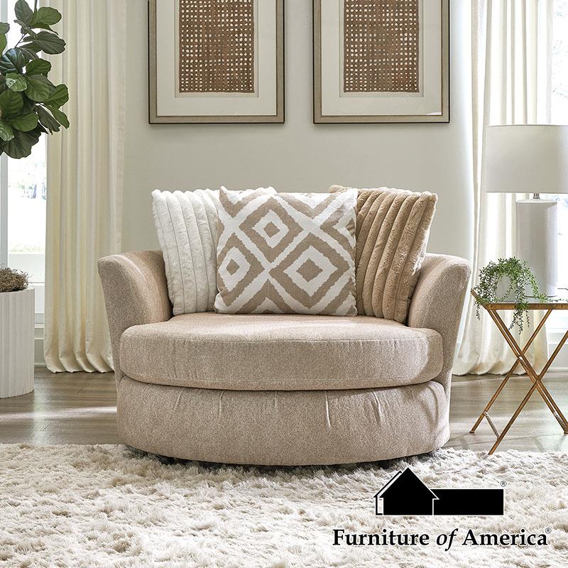 Loughlin Light Brown Chair