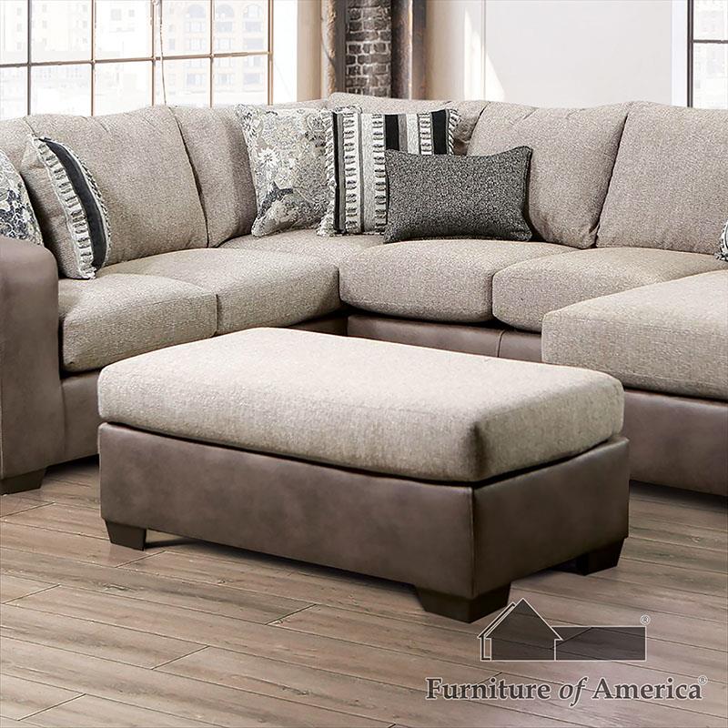 SM5404 Brown/Light Brown Ottoman