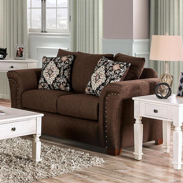 Belsize Chocolate/Tan Loveseat