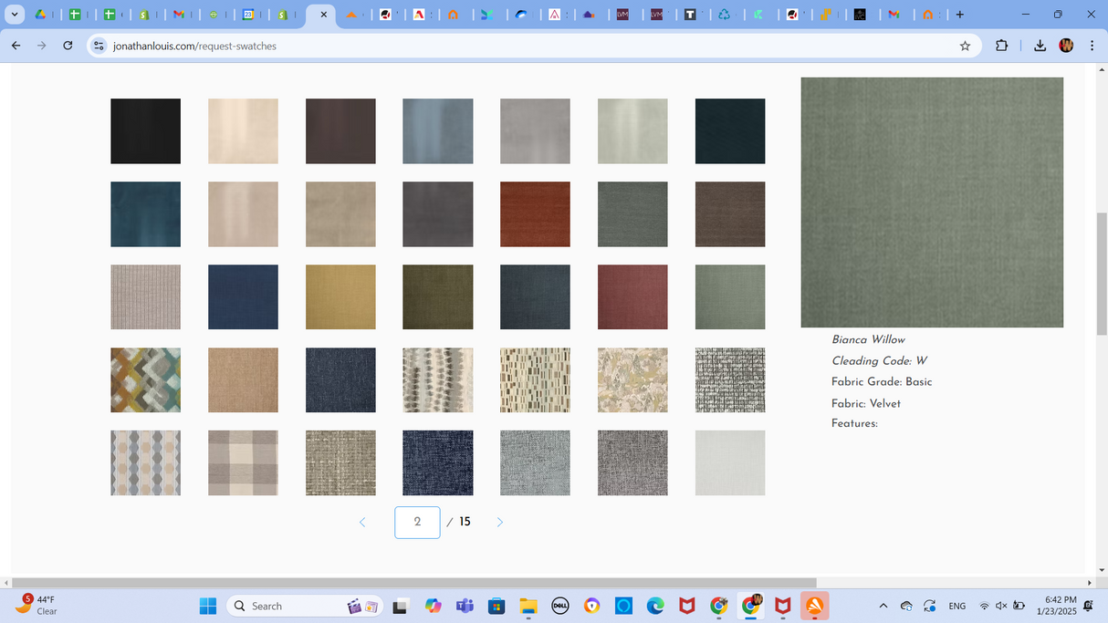 The Lombardy Collection Customize Couch