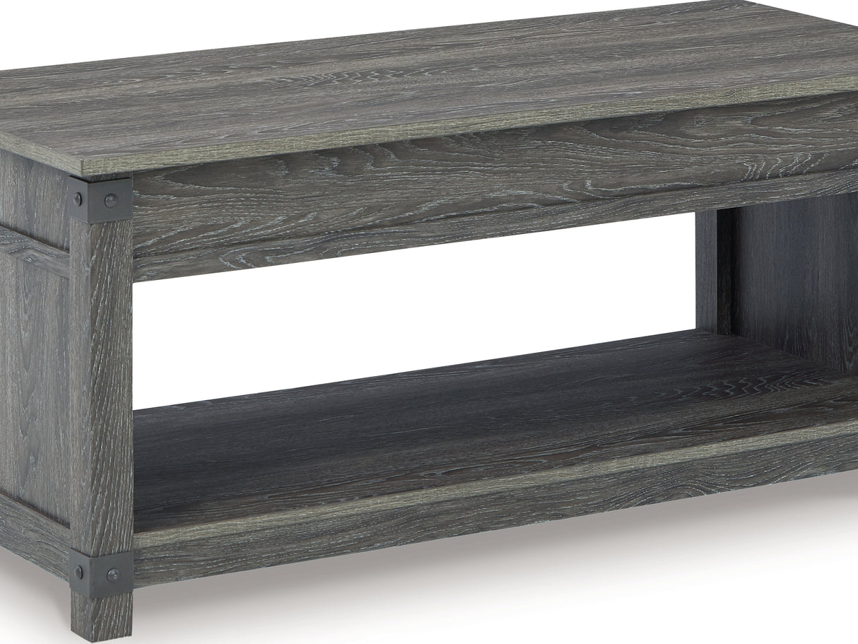 Freedan Grayish Brown Coffee Table And 2 End Tables