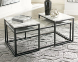 Donnesta Gray/Black Table (Set Of 3)