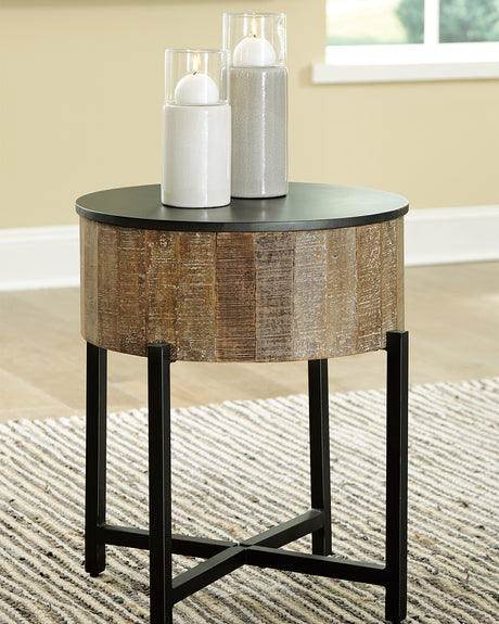 Nashbryn Gray/Brown End Table