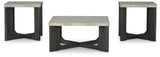 Sharstorm Two-Tone Gray Table (Set Of 3)