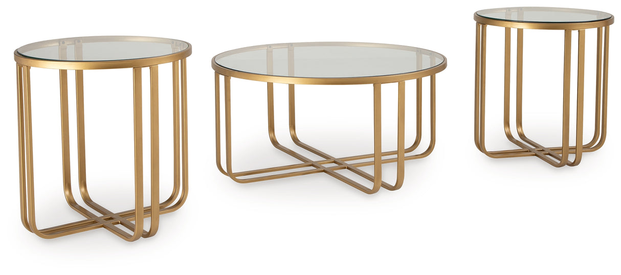 Milloton Gold Table (Set Of 3)