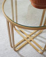 Milloton Gold Table (Set Of 3)